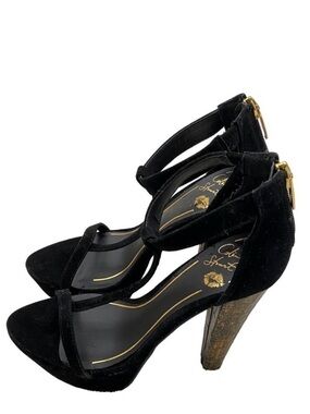 Colin Stuart x Victoria’s Secret Black Suede Leather Platform Heels New Size 6